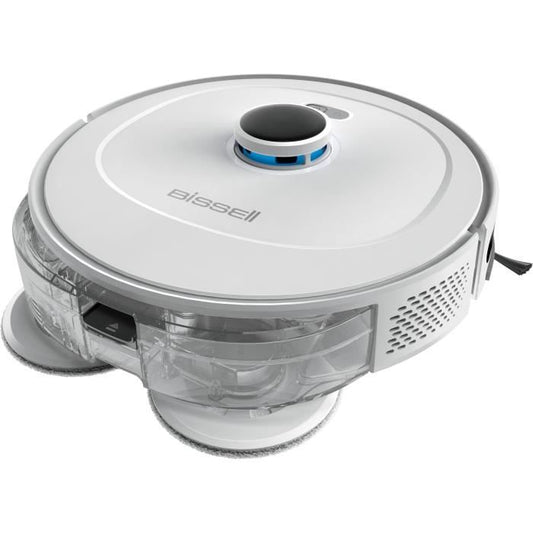 BISSELL SpinWave R5 PET Wet & Dry - Aspirateur Robot Laveur avec Serpilliere - Navigation avec LIDAR - Aspiration