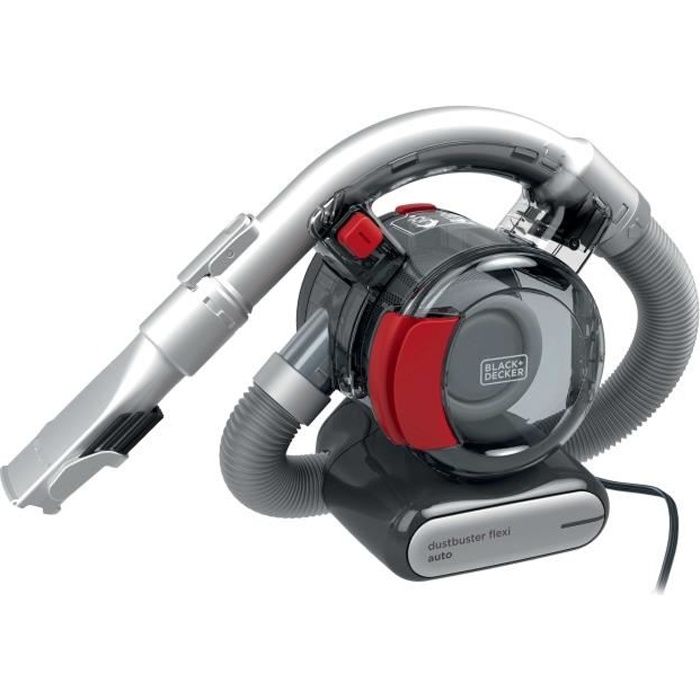 BLACK + DECKER PD1200AV Dustbuster Flexi Auto - Aspirateur a main 12V - Connexion voiture - action cyclonique