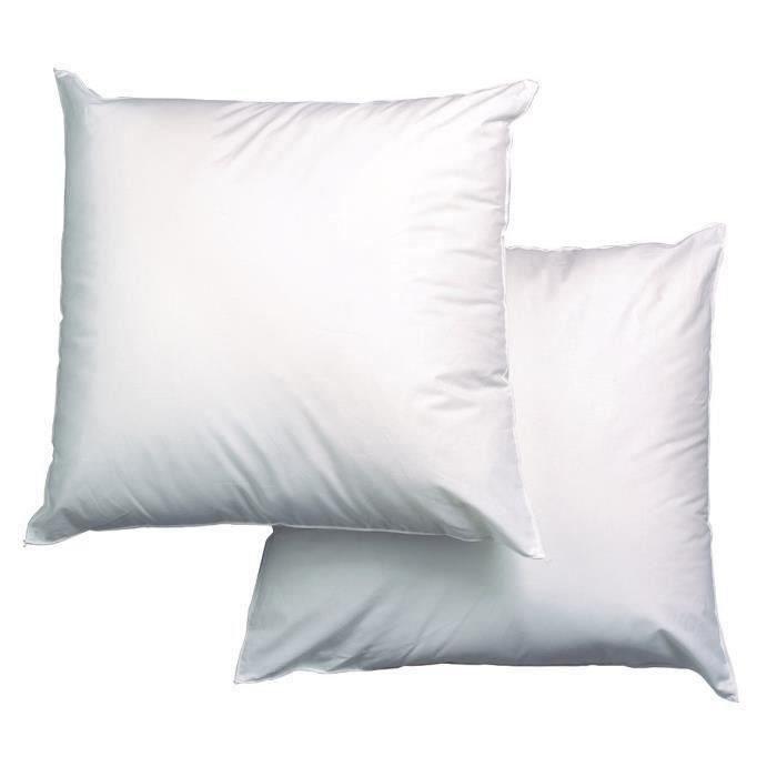 BLANREVE Lot de 2 Oreillers Triple Protection - 60 x 60 cm - Blanc - Paloma Tech