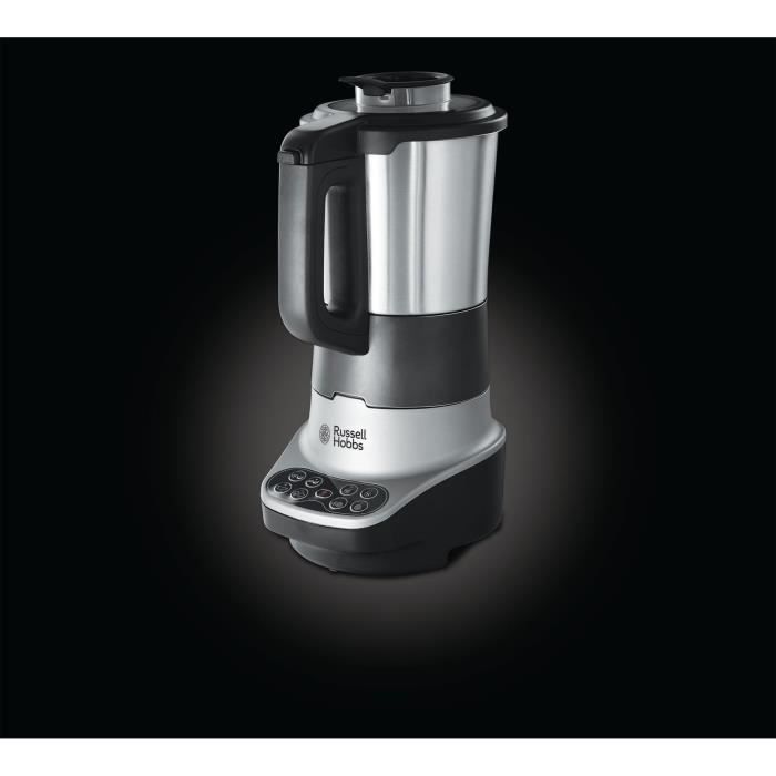 Blender chauffant - RUSSELL HOBBS Soup & Blend 2-en-1 - 800 W - Bol inox 1,75 L - 8 programmes - 21480-56