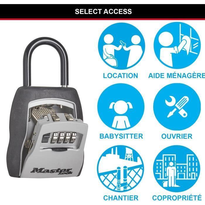 Boite a clés sécurisée - MASTER LOCK - 5400EURD - Format M - Avec anse - Select Access Partagez vos clés en toute sécurité - Paloma Tech