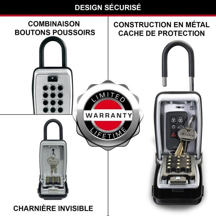 Boite a clés sécurisée - MASTER LOCK - Boutons Poussoirs - Avec Anse - Select Access Partagez vos clés en toute sécurité - Paloma Tech