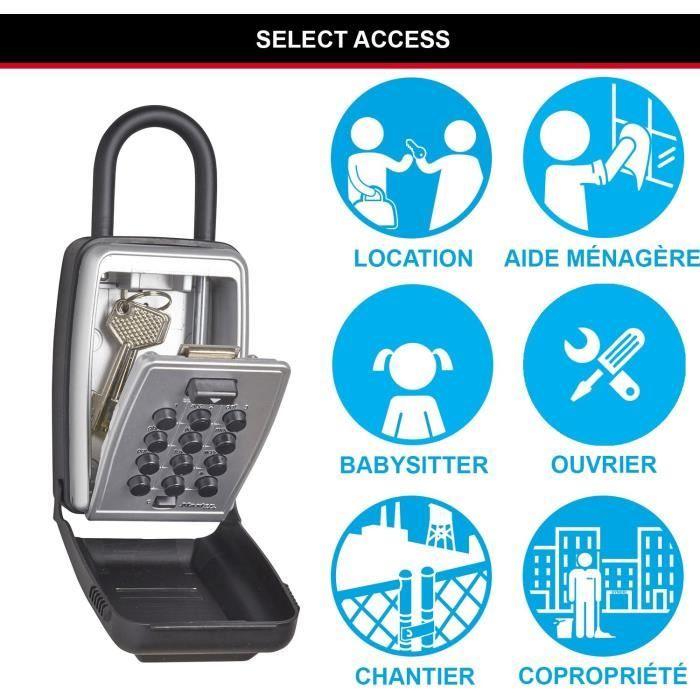 Boite a clés sécurisée - MASTER LOCK - Boutons Poussoirs - Avec Anse - Select Access Partagez vos clés en toute sécurité - Paloma Tech