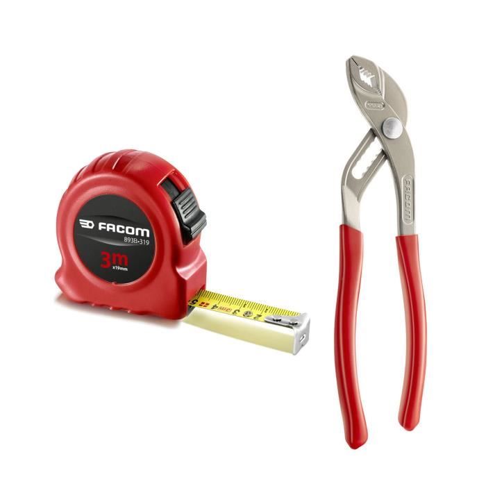 Boite a Outils FACOM - BP.C19NCM1PB - 19 + 16 Outils (Livré avec 5 Tvis Protwist + 9 Clés mâles + 1 pince multiprise