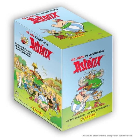 Boîte de 36 pochettes PANINI Astérix pour célébrer le 65ème anniversaire