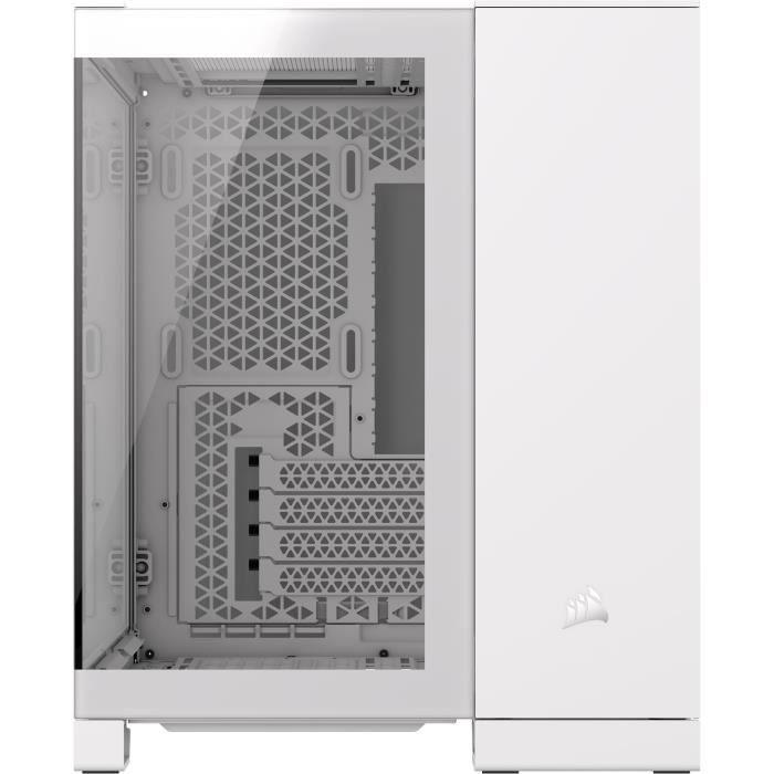 Boîtier PC - CORSAIR - 2500X Tempered Glass Micro ATX Dual Chamber - Blanc - Paloma Tech