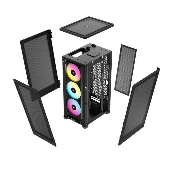 Boitier PC - CORSAIR - iCUE 2000D RGB Airflow - Mini ITX - 3 ventilateurs AF120 RGB SLIM inclus - Noir - (CC-9011246-WW) - Paloma Tech