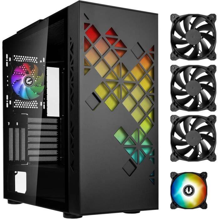 Boitier PC sans alimentation - BITFENIX Tracery ARGB (Noir) - Moyen tour - Format E-ATX - Paloma Tech