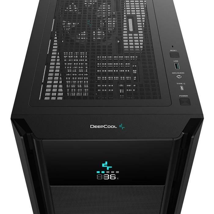 Boitier PC sans alimentation - DEEPCOOL CH510 Mesh Digital (Noir) - Moyen tour - Format E-ATX - Paloma Tech