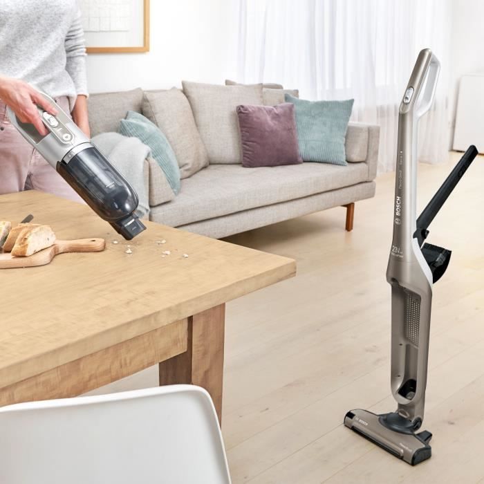 BOSCH BBH3ALL23 Aspirateur balai sans fil 2en1 et multifonction Flexxo - 2 vitesses - 23V - 50 mn d’autonomie