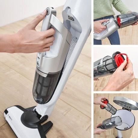 BOSCH BBH3ALL28 Aspirateur balai sans fil 2en1 et multifonction Flexxo - 2 vitesses - 28 V - 55 mn d’autonomie