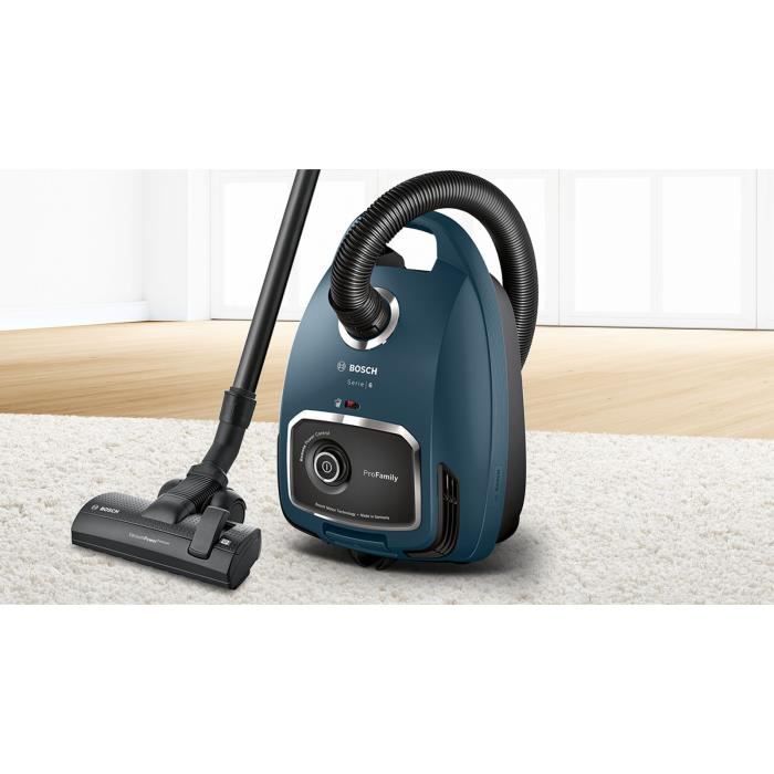 BOSCH BGL6FAM1 - Aspirateur avec sac - Variateur de puissance a la poignée - Brossette multi-usage intégrée - Tres