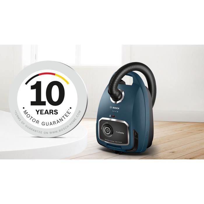 BOSCH BGL6FAM1 - Aspirateur avec sac - Variateur de puissance a la poignée - Brossette multi-usage intégrée - Tres