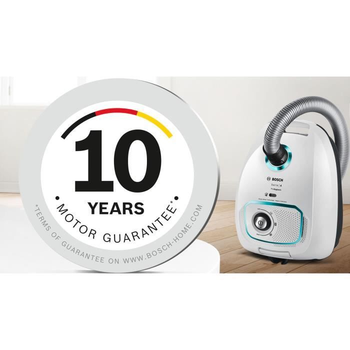 BOSCH BGLS4HYG2 Aspirateur avec sac - Puissance 700 W - Filtre UltraAllergy - Grande capacité 4 l - Rayon d’action 10 m