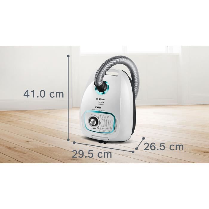 BOSCH BGLS4HYG2 Aspirateur avec sac - Puissance 700 W - Filtre UltraAllergy - Grande capacité 4 l - Rayon d’action 10 m