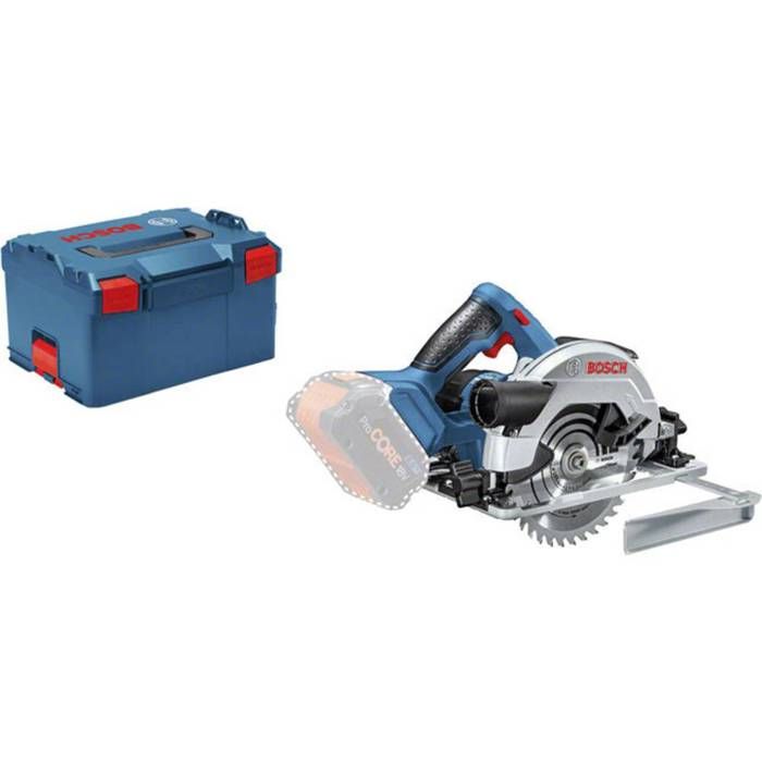 Bosch Professional - Scie CirculaireGKS 18V-57 G avec lame de 165mm sans batterie dans une Lboxx - 06016A2101