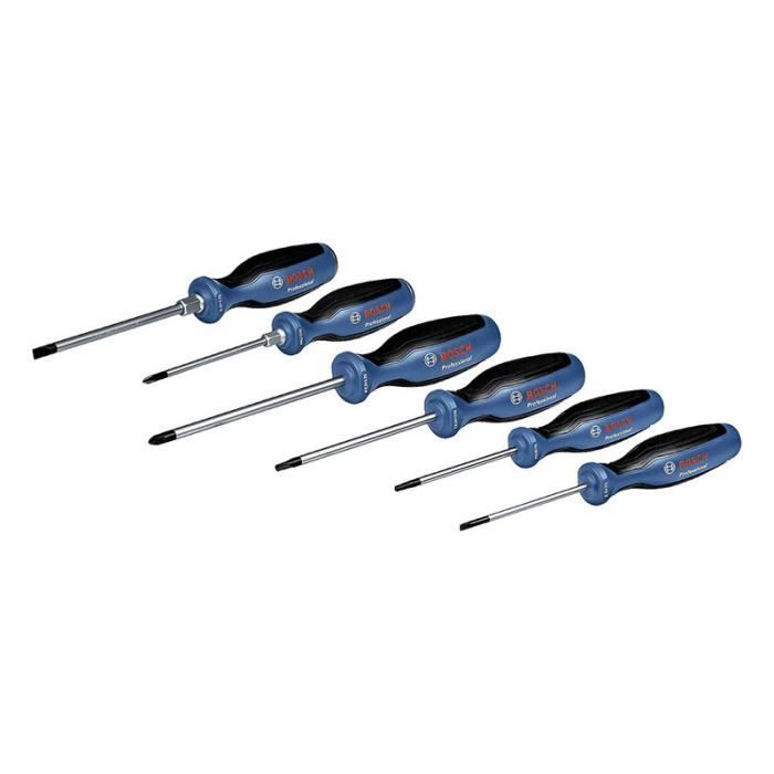 Bosch Professional - Set de 6 tournevis plat