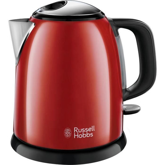 Bouilloire Compacte Rouge - RUSSELL HOBBS 24992-70 - Capacité 1L - Filtre Anti-Calcaire Amovible - Paloma Tech