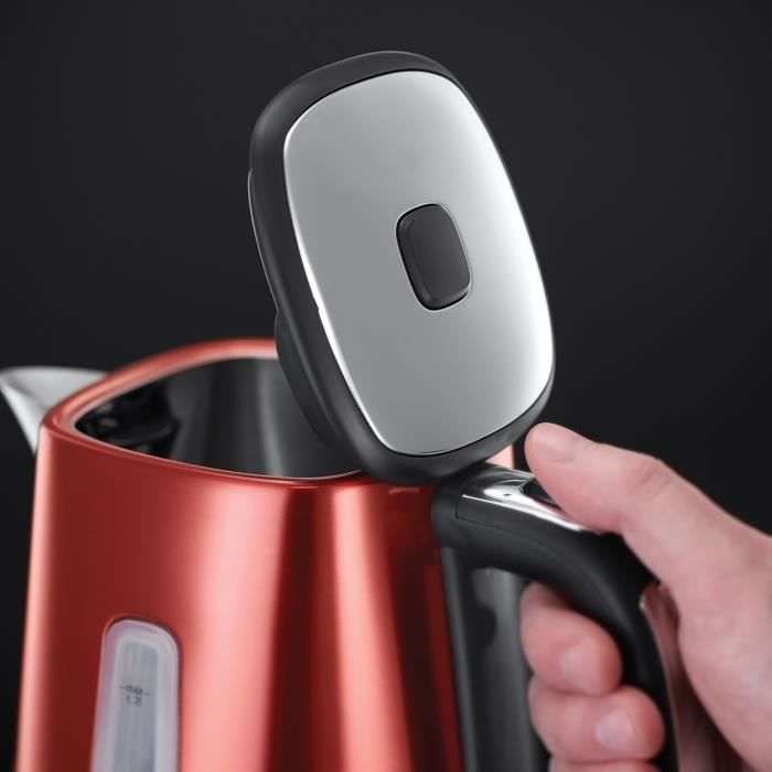 Bouilloire Electrique 1.7L Luna - RUSSELL HOBBS - Ébullition Rapide - Rouge - Paloma Tech