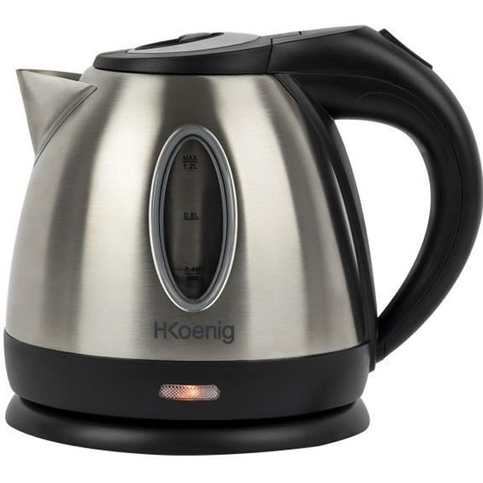 Bouilloire électrique H.KoeNIG BO12 - 1,2 L - Inox - Paloma Tech