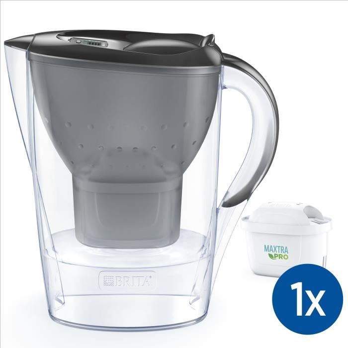 Bouteille et carafe filtrante Brita Carafe filtrante Marella graphite (2,4L) inclus 1 cartouche filtrante MAXTRA PRO