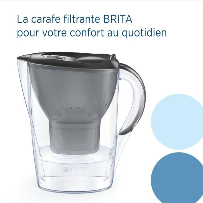 Bouteille et carafe filtrante Brita Carafe filtrante Marella graphite (2,4L) inclus 1 cartouche filtrante MAXTRA PRO