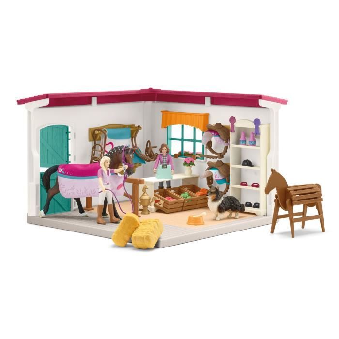 Boutique d’équitation pour chevaux schleich Coffret schleich avec 67 éléments inclus dont 1 cheval schleich