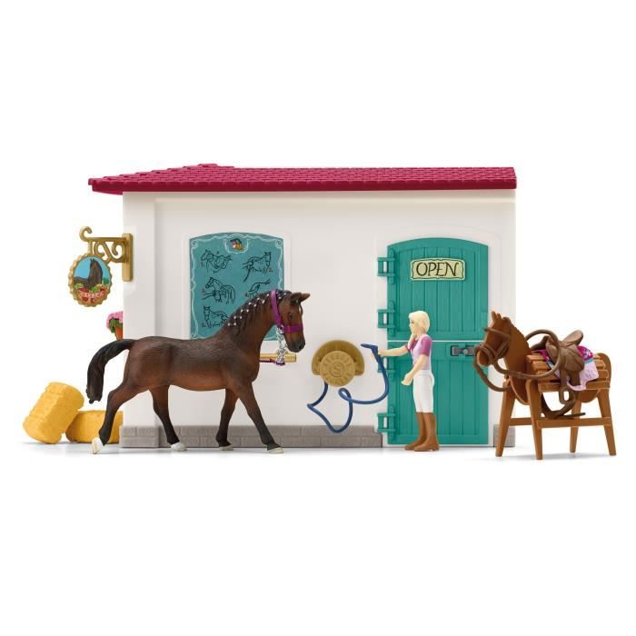 Boutique d’équitation pour chevaux schleich Coffret schleich avec 67 éléments inclus dont 1 cheval schleich