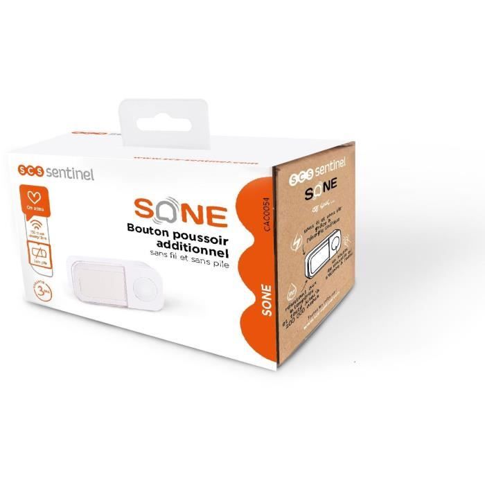 Bouton poussoir additionnel - SCS SENTINEL - SONE & SONE + CAC0054 - Sans fil & sans pile