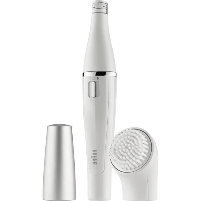 Braun FaceSpa 810 Épilateur Électrique Femme Visage et Épilation Brosse Nettoyante Pour Épilation et Nettoyage Du Visage