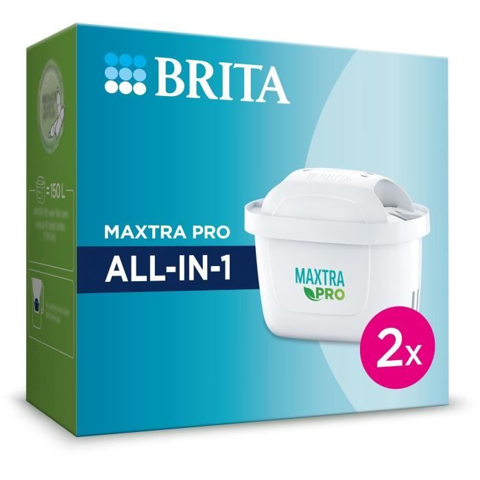 BRITA Cartouche Filtre eau robinet MAXTRA PRO All-In-1 Pack de 2