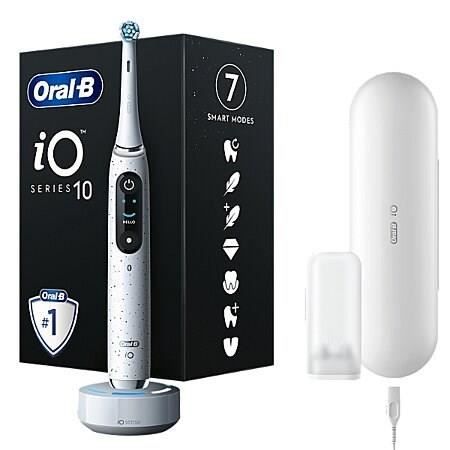 Brosse a dents électrique - ORAL-B - iO10 Stardust White - Oscillo-rotations - A batterie