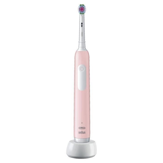 Brosse a dents électrique ORAL-B Pro 1 - rose - sans fil - 1 brossette incluse