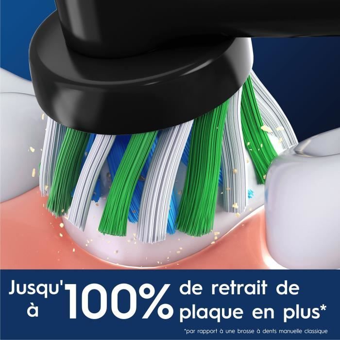 Brossette ORAL-B - Cross Action - pour brosse a dent électrique - pack de 4