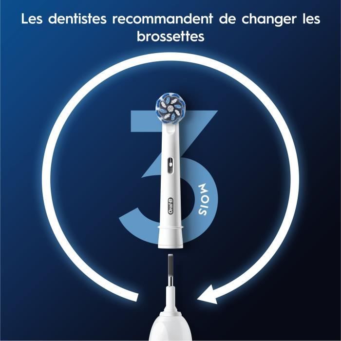 Brossette ORAL-B - Pack de 6 brossettes - Sensitive Clean - Pour brosse a dent électrique