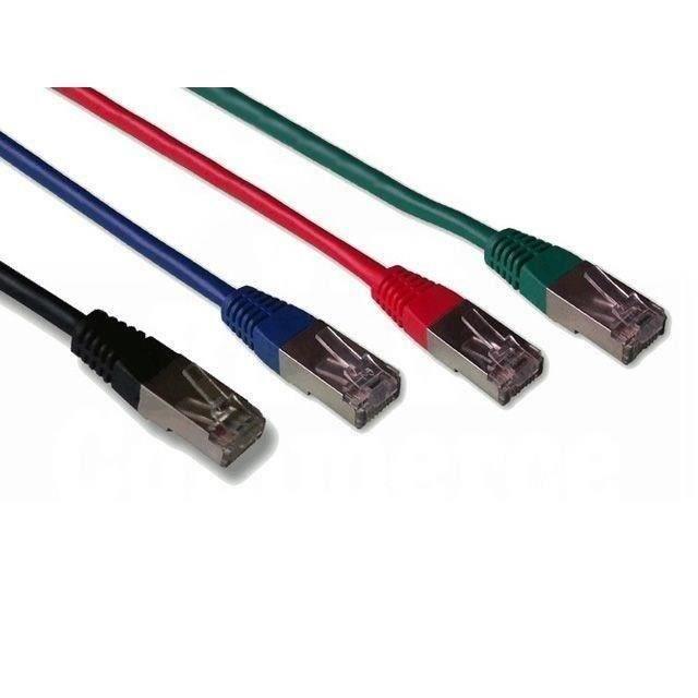 Cable Pack de 4 cordons RJ45 mâle / mâle, cat.6... - Paloma Tech