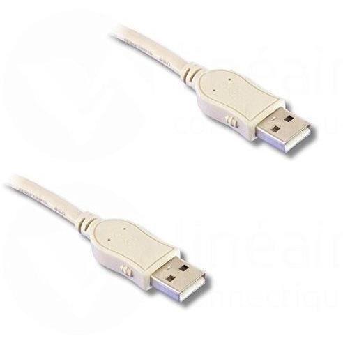 Cable USB 2.0 Hi-Speed, type A mâle / type A mâle, 1m80 - Paloma Tech