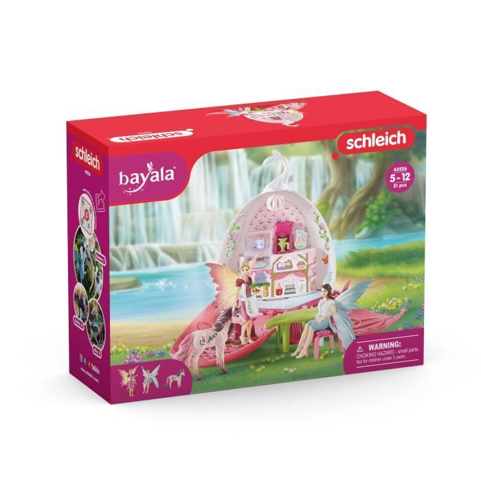 Café des Elfes - Coffret de jouets Magique de 21 Pieces avec Fée Licorne Maison et Accessoires - Maison de Poupées