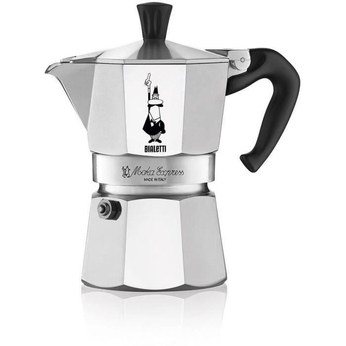 Cafetiere Italienne BIALETTI  - Moka Express - Aluminium - 4 Tasses - Paloma Tech