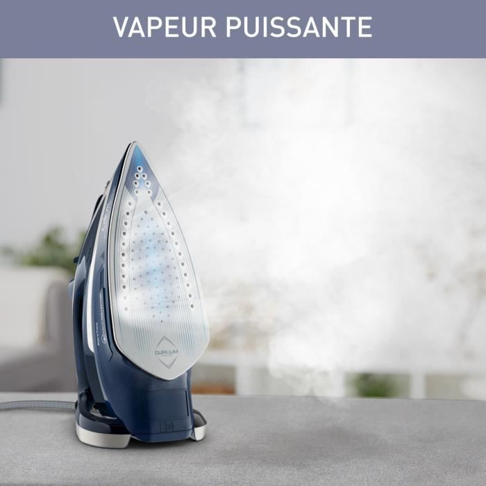 CALOR Fer a repasser 2800 W Débit vapeur 50 g/min Fonction pressing 250 g/min Systeme anticalcaire Ultragliss FV6830C0