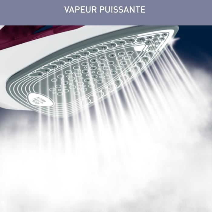 CALOR Fer a repasser Débit vapeur 35 g/min Fonction pressing 160 g/min Semelle céramique Défroissage vertical FV2835C0