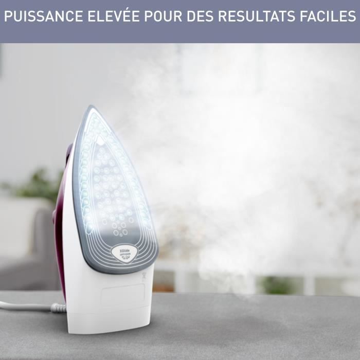 CALOR Fer a repasser Débit vapeur 35 g/min Fonction pressing 160 g/min Semelle céramique Défroissage vertical FV2835C0