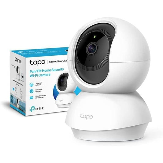 Caméra Surveillance WiFi - TP-Link Tapo C200 - 1080P avec 360° PTZ - Vision Nocturne Détection de Mouvement