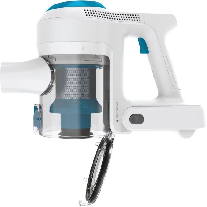 CANDY Viva CVIVA02E - Aspirateur Balai sans fil multifonction - 22 V - Autonomie 30 min - Bleu / Blanc