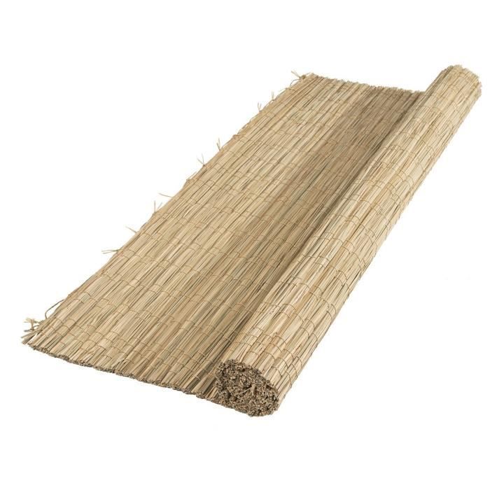 Canisse de Carex Naturel - 100% Occultant - 1x3m - Épaisseur 6/7mm - NATURE - Paloma Tech