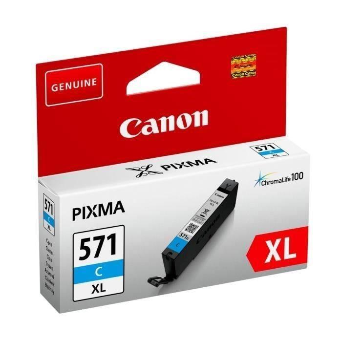 CANON Cartouche d'encre CLI-571C XL grande capacité Cyan (CLI571XL) - Paloma Tech