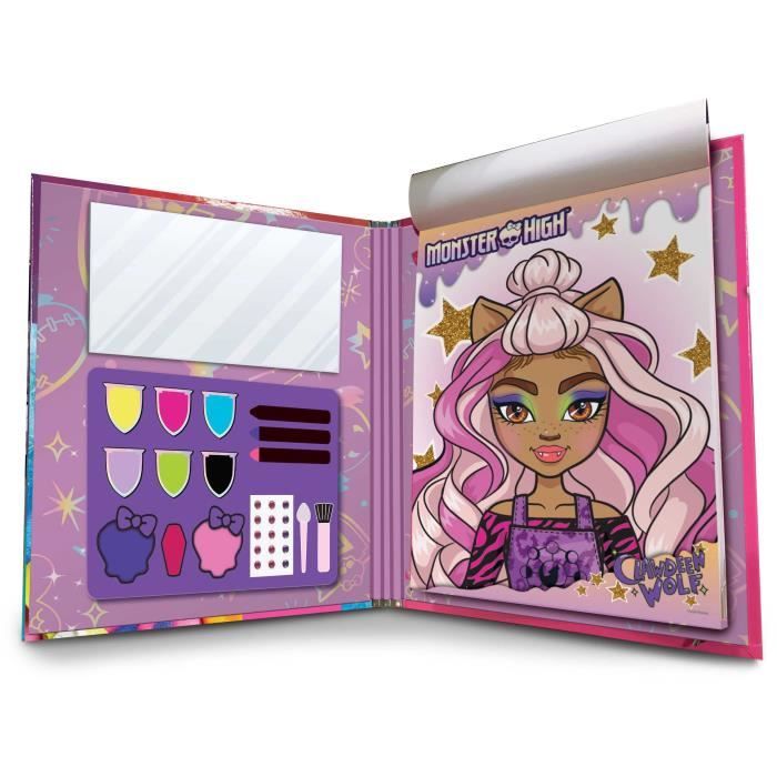 Carnet de croquis Monster High avec trousse de maquillage - LISCIANI - Apprenez l’art du maquillage