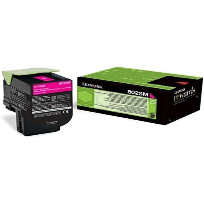 Cartouche de toner MAGENTA Lexmark Toner 802SM - 80C2SM0 - 2?000 pages - Paloma Tech