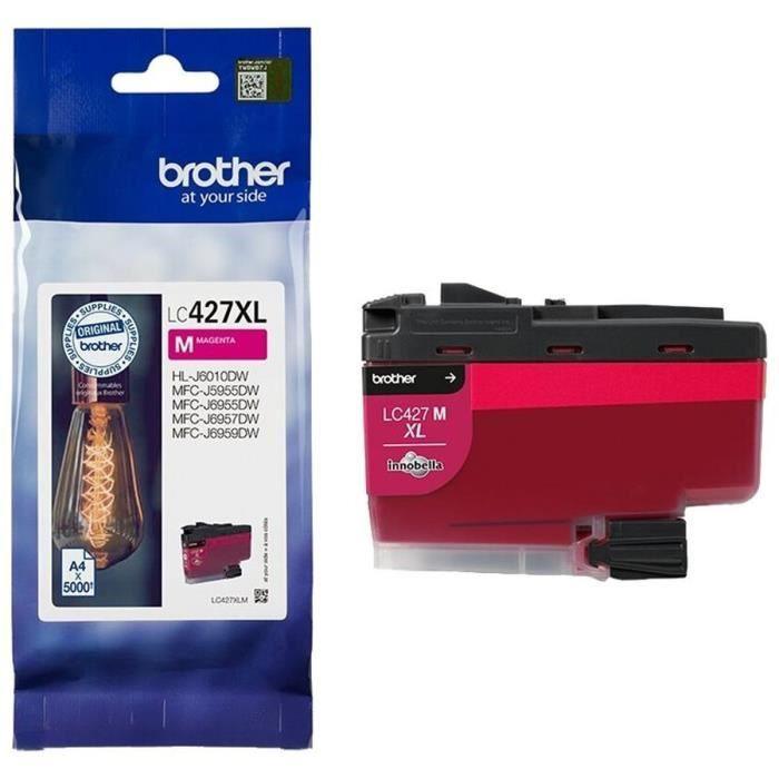 Cartouche d'encre LC427XLM - BROTHER - Magenta - 5000 pages - Pour Brother MFC-J6955DW, MFC-J6957DW, MFC-J5955DW et HL-J6010DW - Paloma Tech