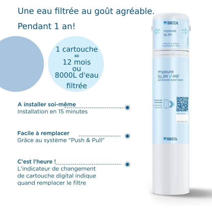 Cartouche filtre a eau Brita BRITA Cartouche P1 mypure SLIM 1052983